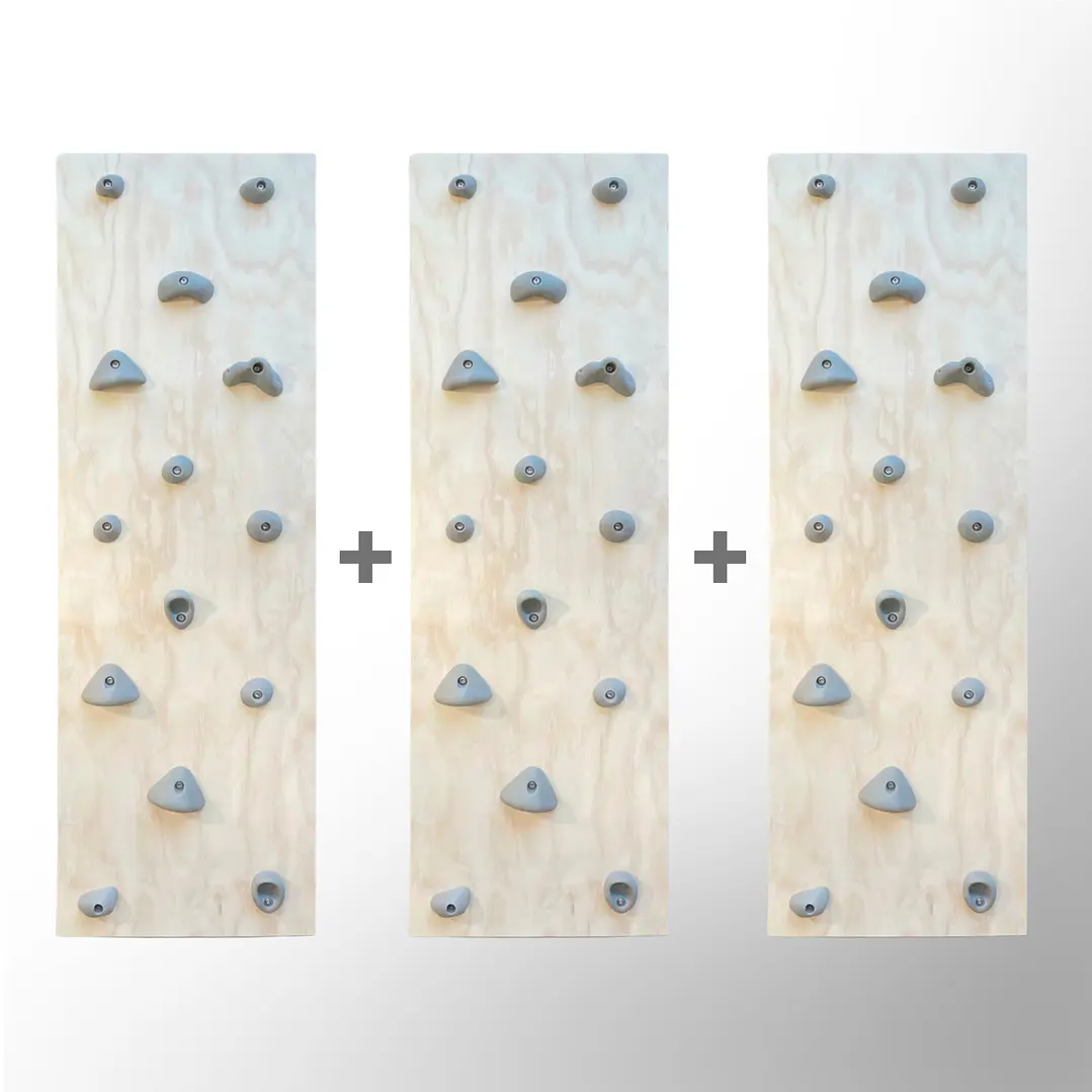 Muro Triple de Escalada con presas listo para muro 2