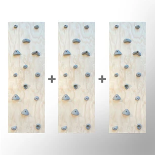 Muro Triple de Escalada con presas listo para muro