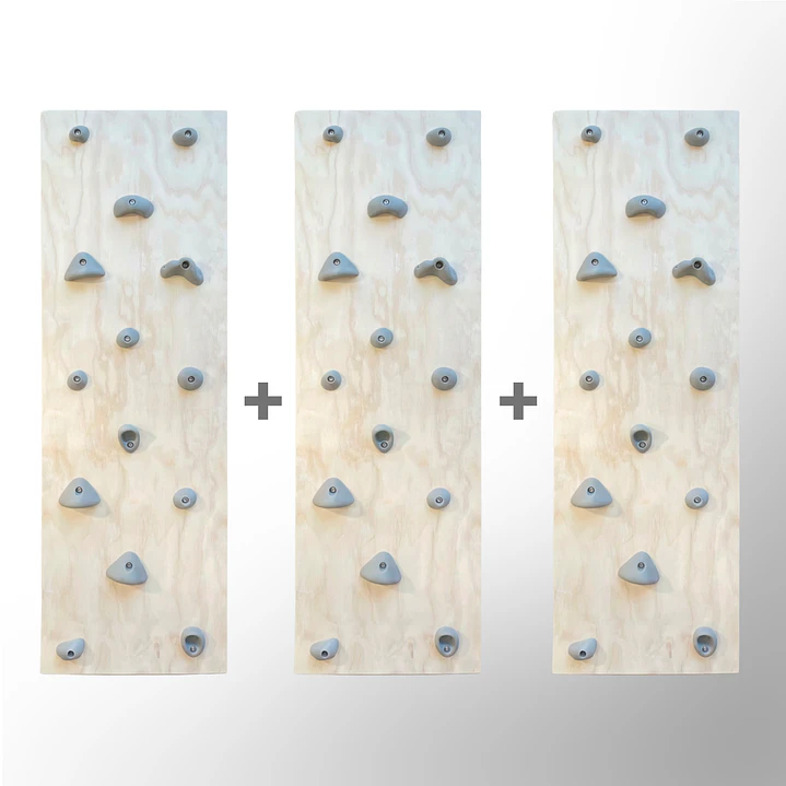 Muro Triple de Escalada con presas listo para muro 2
