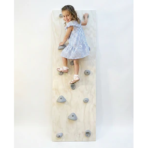 Muro de escalada con presas piedras de escalada de resina armado listo para muro
