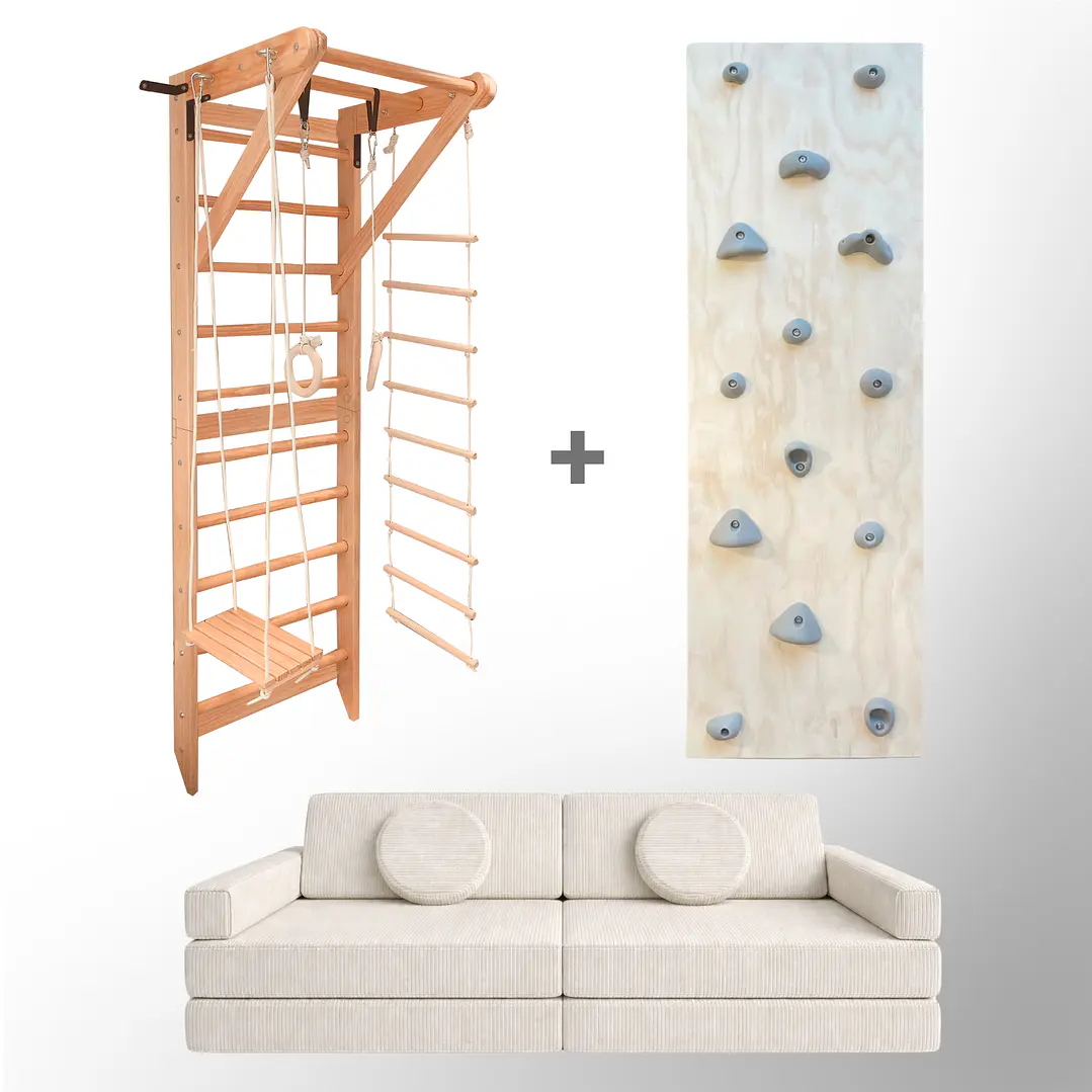 Pack Escalada Blokid: Escalera, Muro de Escalar y Sillón Blokid 12