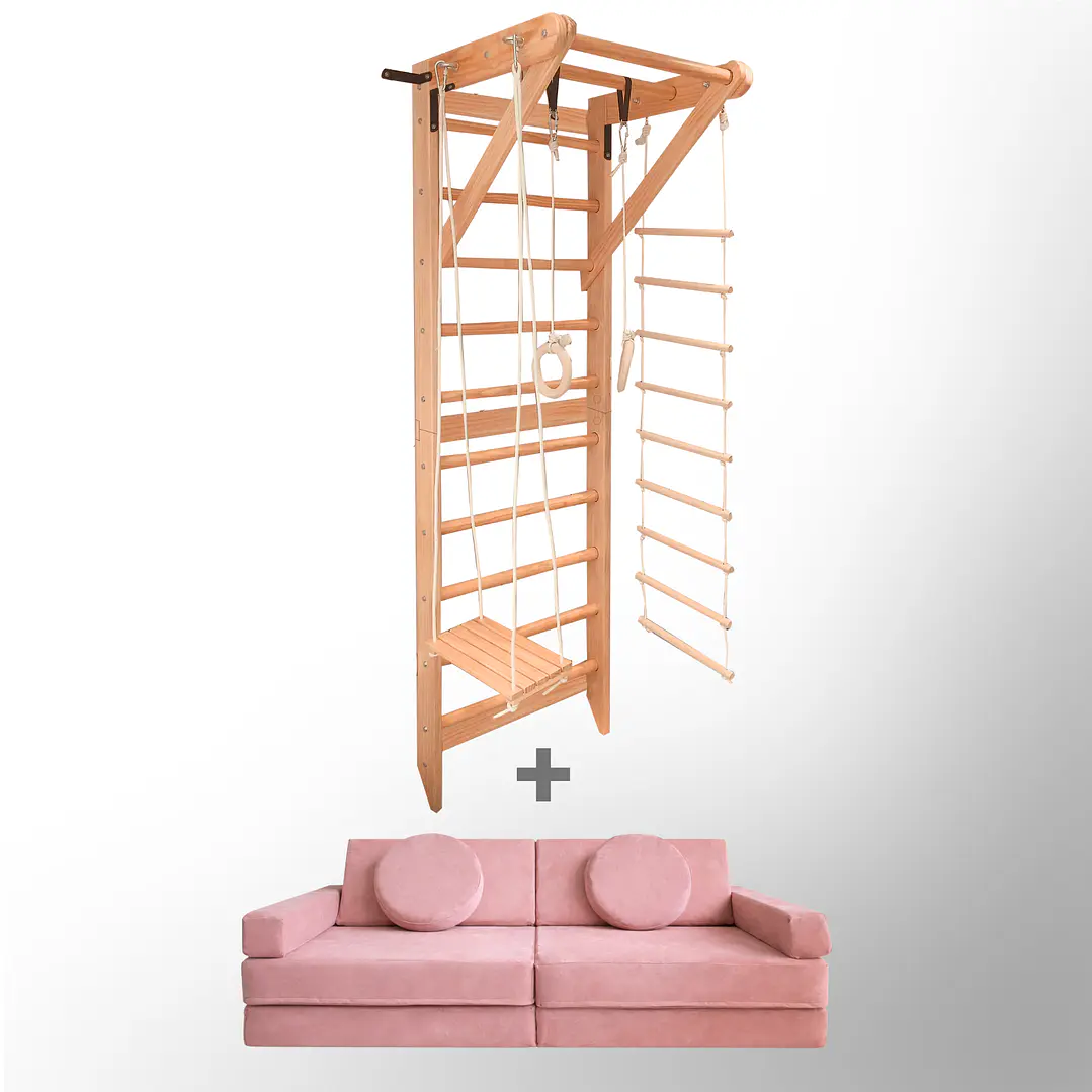 Pack Escalera de muro y Sillón MINI Blokid 1
