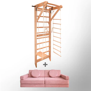 Pack Escalera de muro y Sillón MINI Blokid