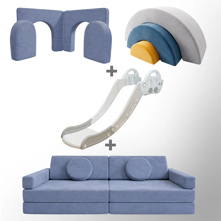 Pack de Regalo Plaza en Casa Sillón Blokid +  Arkid + Puerta + Resbalín Tobo 1