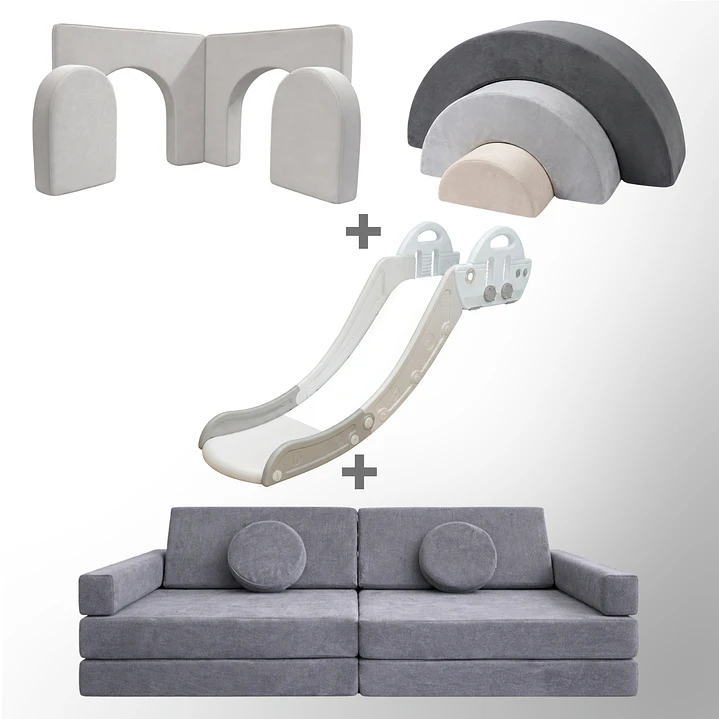 Pack de Regalo Plaza en Casa Sillón Blokid +  Arkid + Puerta + Resbalín Tobo 9