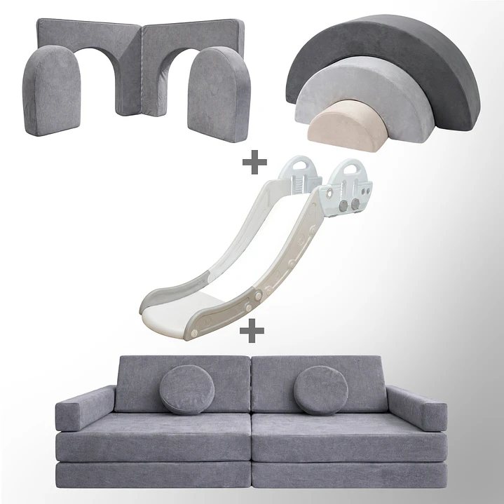 Pack de Regalo Plaza en Casa Sillón Blokid +  Arkid + Puerta + Resbalín Tobo 10