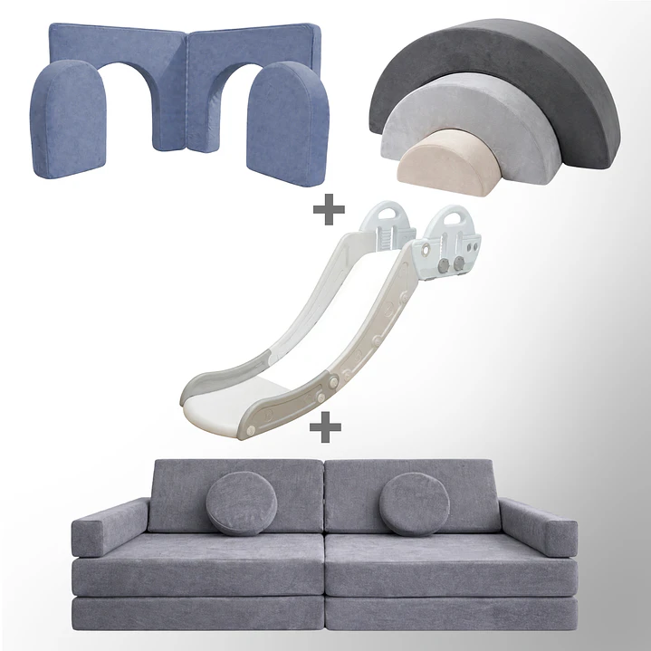 Pack de Regalo Plaza en Casa Sillón Blokid +  Arkid + Puerta + Resbalín Tobo 11