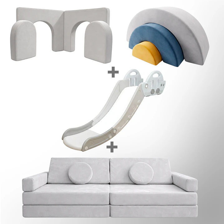 Pack de Regalo Plaza en Casa Sillón Blokid +  Arkid + Puerta + Resbalín Tobo 12