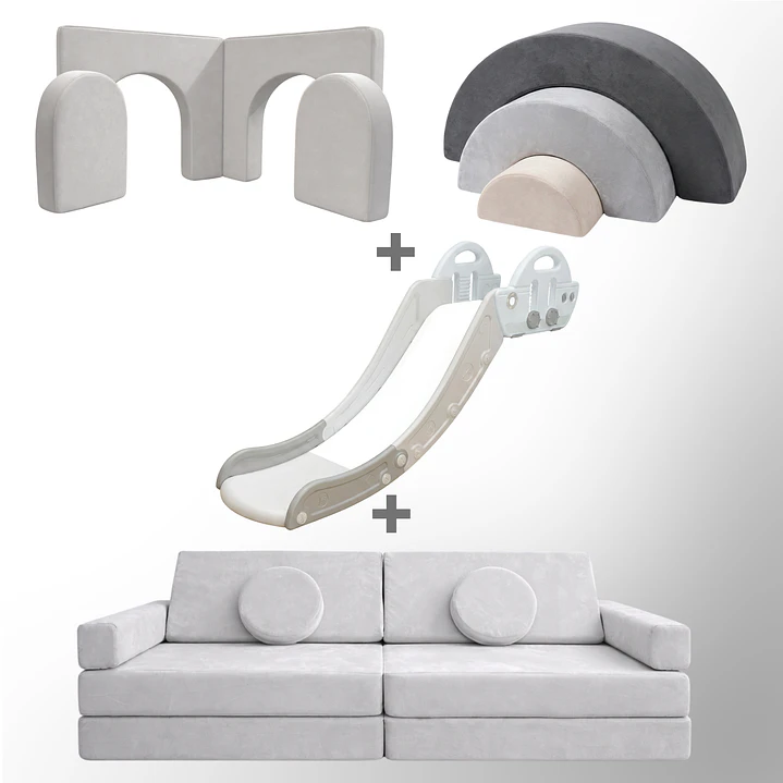 Pack de Regalo Plaza en Casa Sillón Blokid +  Arkid + Puerta + Resbalín Tobo 15