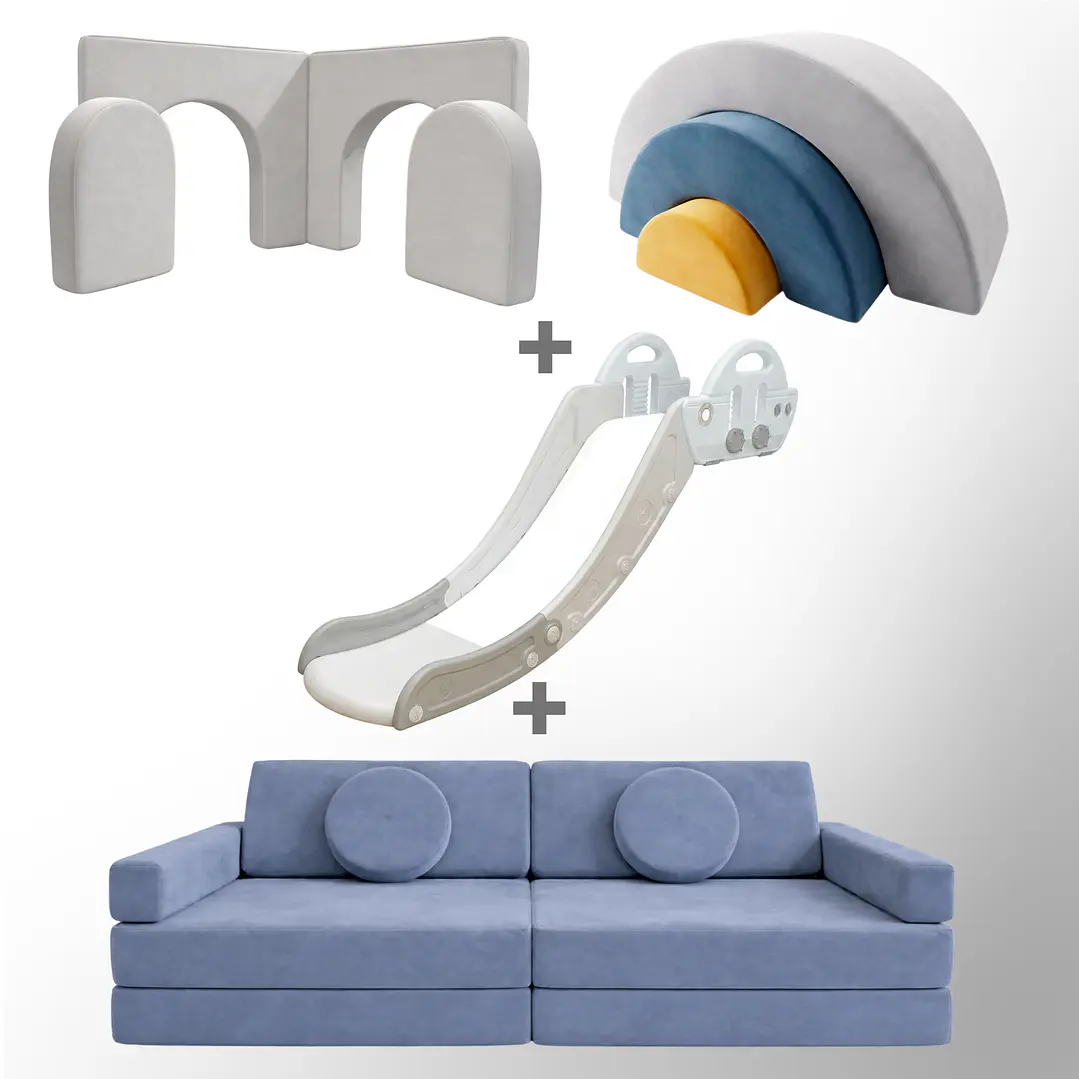 Pack de Regalo Plaza en Casa Sillón Blokid +  Arkid + Puerta + Resbalín Tobo 18