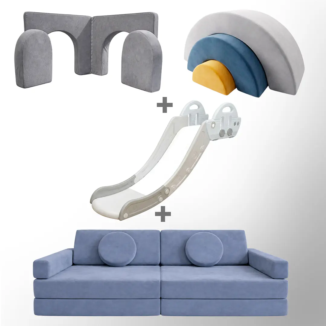 Pack de Regalo Plaza en Casa Sillón Blokid +  Arkid + Puerta + Resbalín Tobo 19