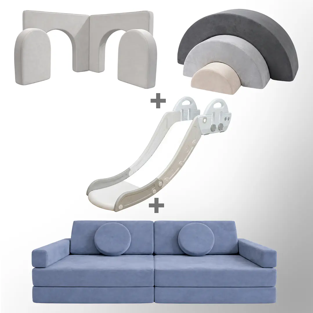 Pack de Regalo Plaza en Casa Sillón Blokid +  Arkid + Puerta + Resbalín Tobo 20