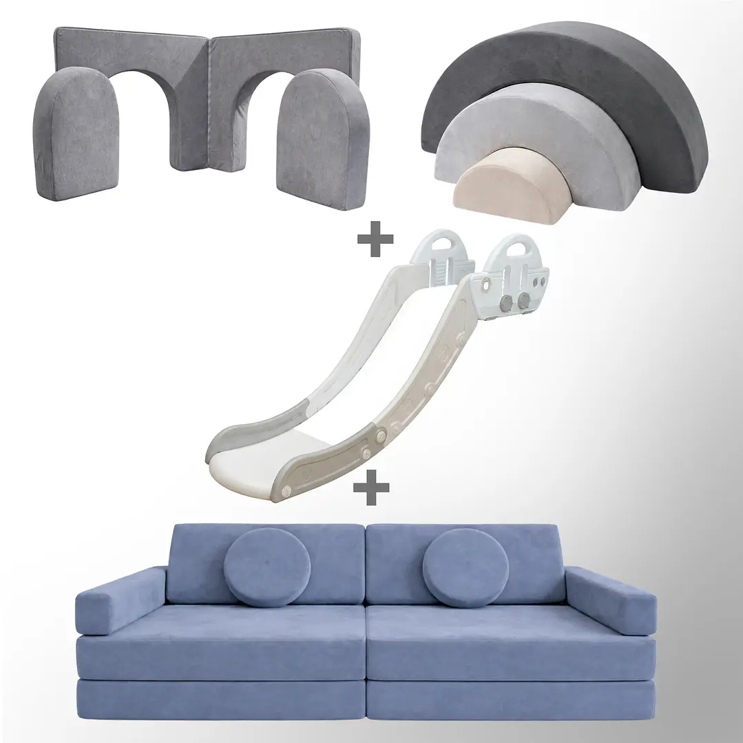 Pack de Regalo Plaza en Casa Sillón Blokid +  Arkid + Puerta + Resbalín Tobo 21
