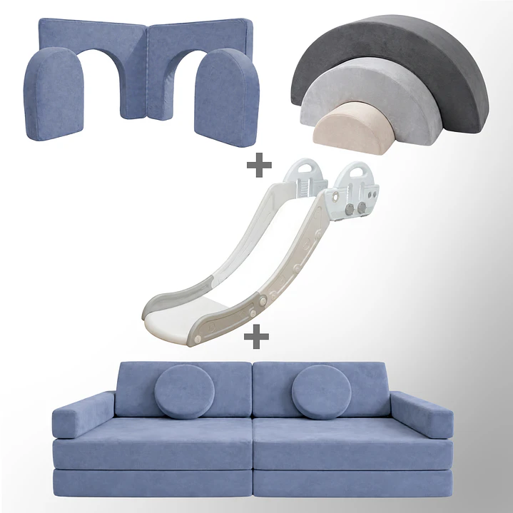 Pack de Regalo Plaza en Casa Sillón Blokid +  Arkid + Puerta + Resbalín Tobo 22