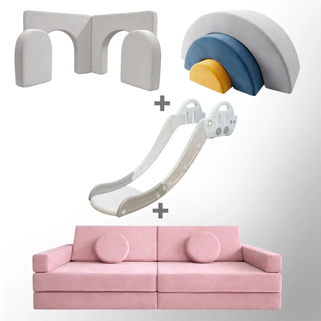 Pack de Regalo Plaza en Casa Sillón Blokid +  Arkid + Puerta + Resbalín Tobo 23