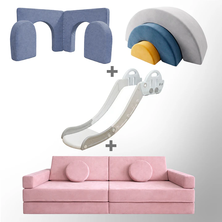 Pack de Regalo Plaza en Casa Sillón Blokid +  Arkid + Puerta + Resbalín Tobo 25