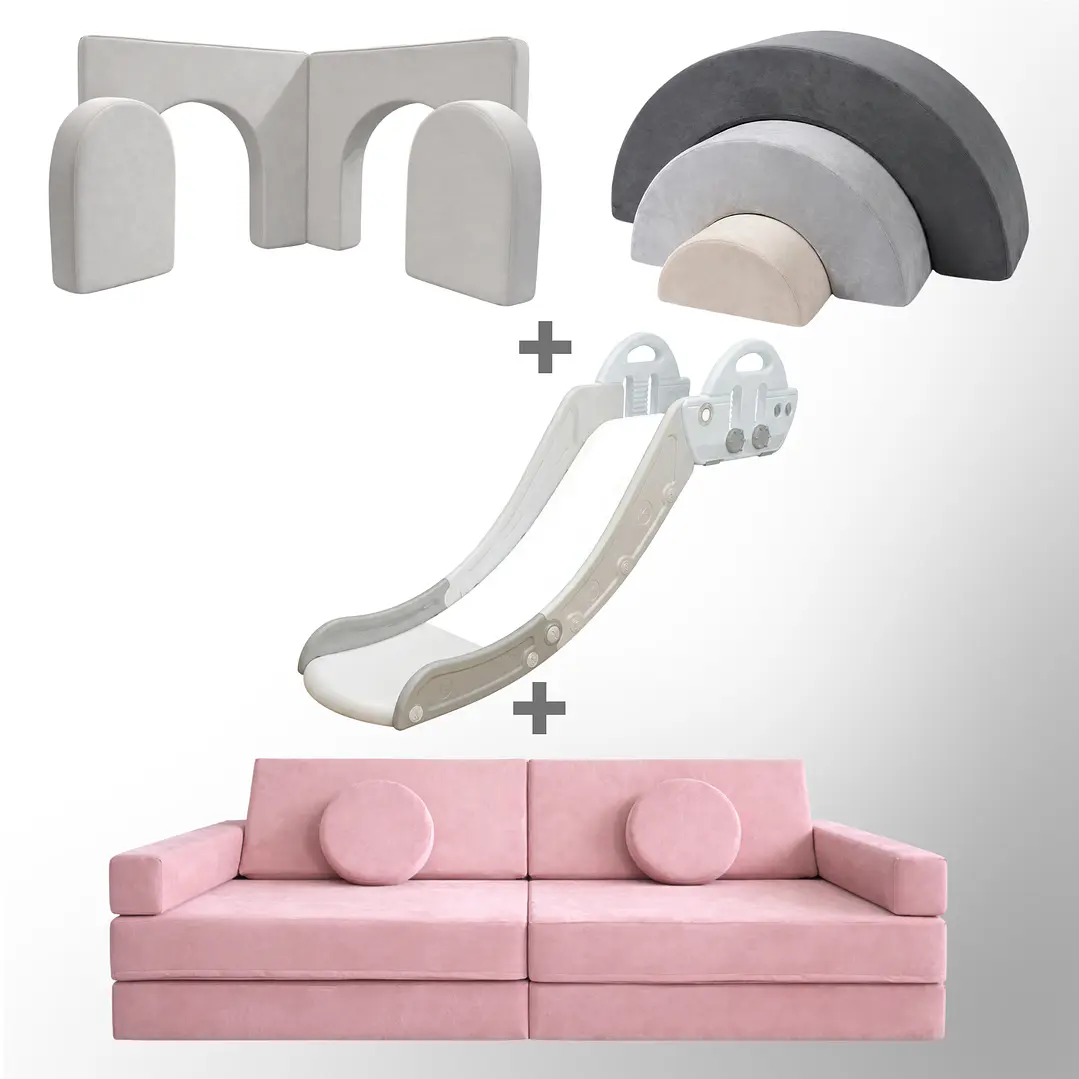 Pack de Regalo Plaza en Casa Sillón Blokid +  Arkid + Puerta + Resbalín Tobo 26