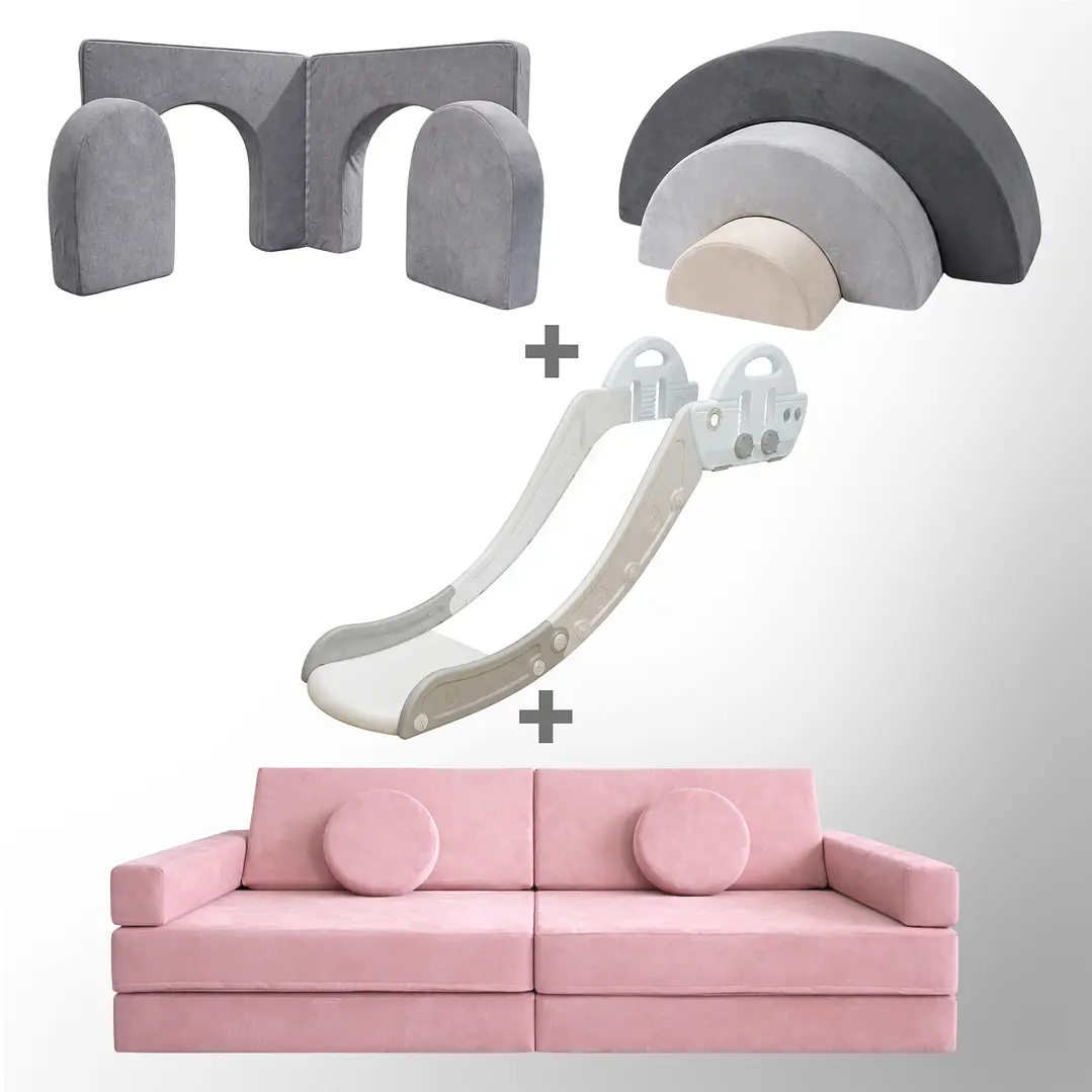 Pack de Regalo Plaza en Casa Sillón Blokid +  Arkid + Puerta + Resbalín Tobo 27