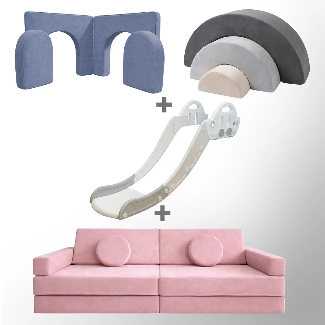 Pack de Regalo Plaza en Casa Sillón Blokid +  Arkid + Puerta + Resbalín Tobo 28