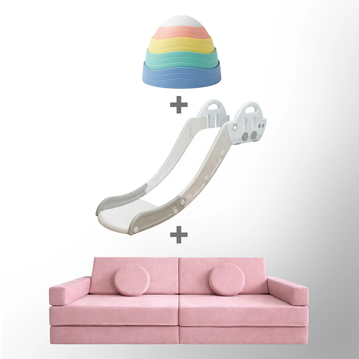 Pack piso es Lava: Sillón Blokid+Resbalín Tobo+Piedras Equilibrio 5