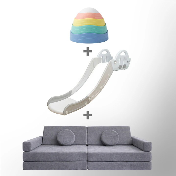Pack piso es Lava: Sillón Blokid+Resbalín Tobo+Piedras Equilibrio 6
