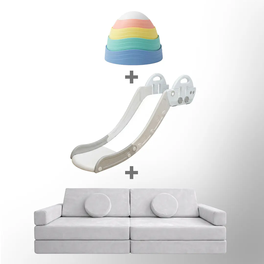 Pack piso es Lava: Sillón Blokid+Resbalín Tobo+Piedras Equilibrio 7
