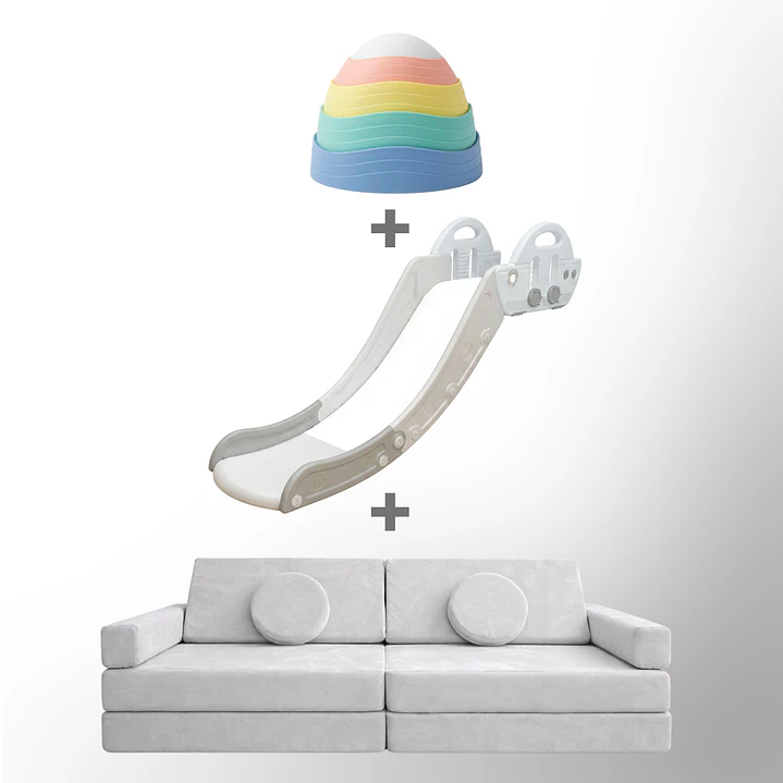 Pack piso es Lava: Sillón Blokid+Resbalín Tobo+Piedras Equilibrio 7