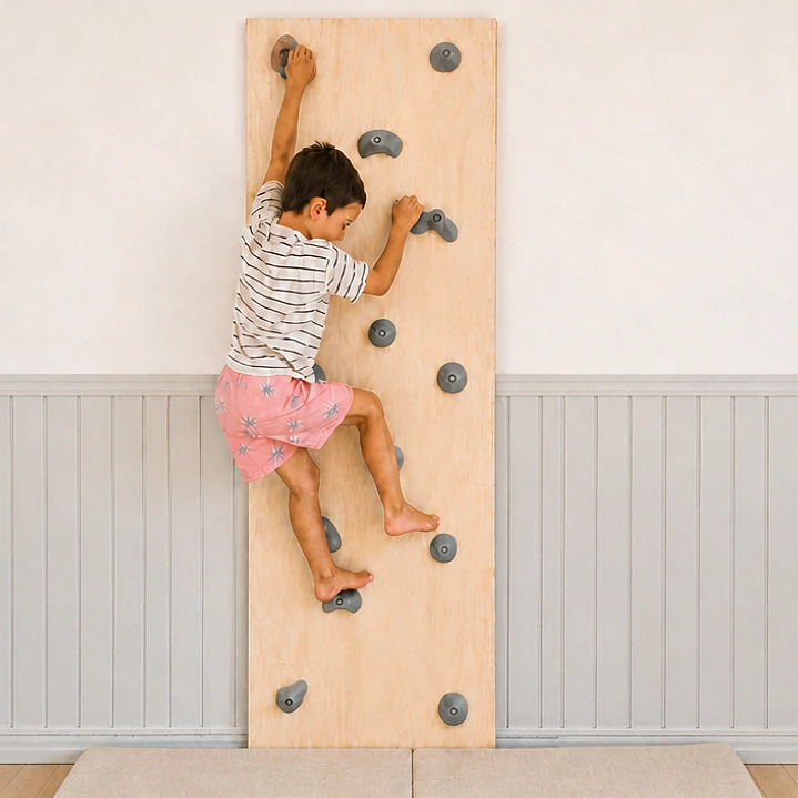 Muro de escalada con presas piedras de escalada de resina armado listo para muro 1