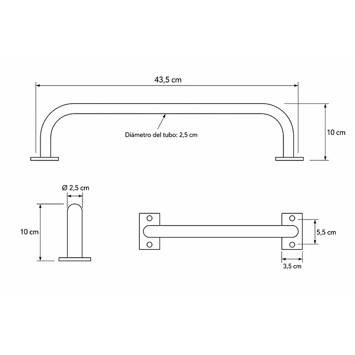 Monkey Bars Pack de 6 Pasamanos 7