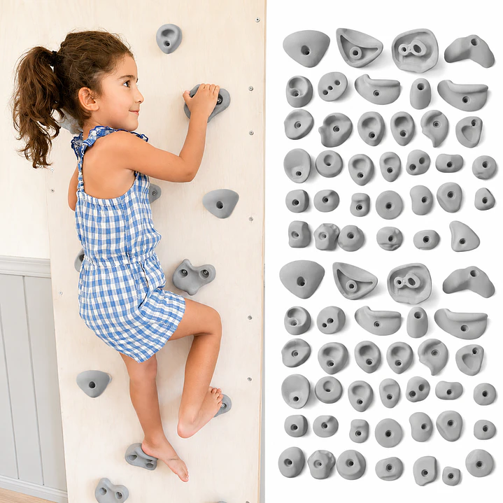 Presas de Escalada: Pack de 64 piedras de resina 2