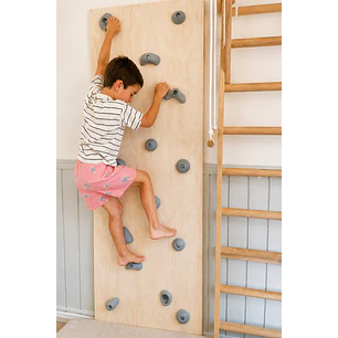 Muro de escalada con presas piedras de escalada de resina armado listo para muro