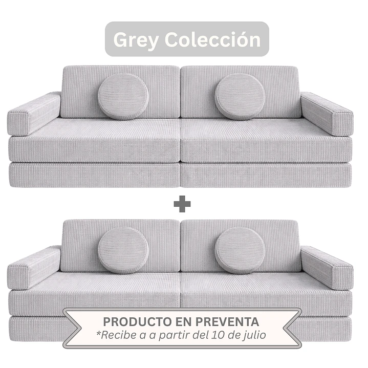 Sillón para Niños de juego Modular Doble 14