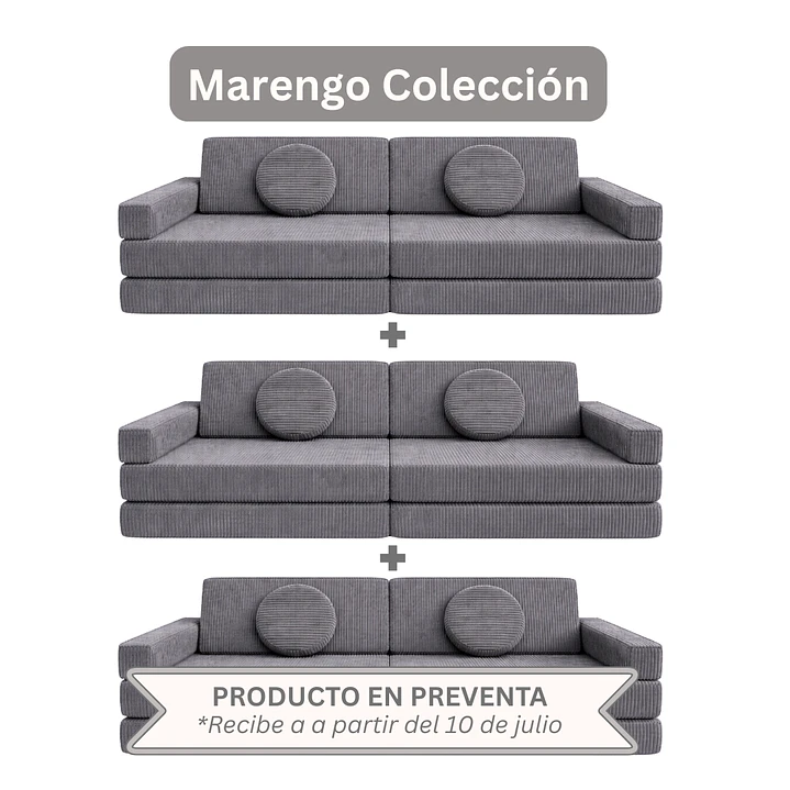 Sillón para Niños de juego Modular Triple 11