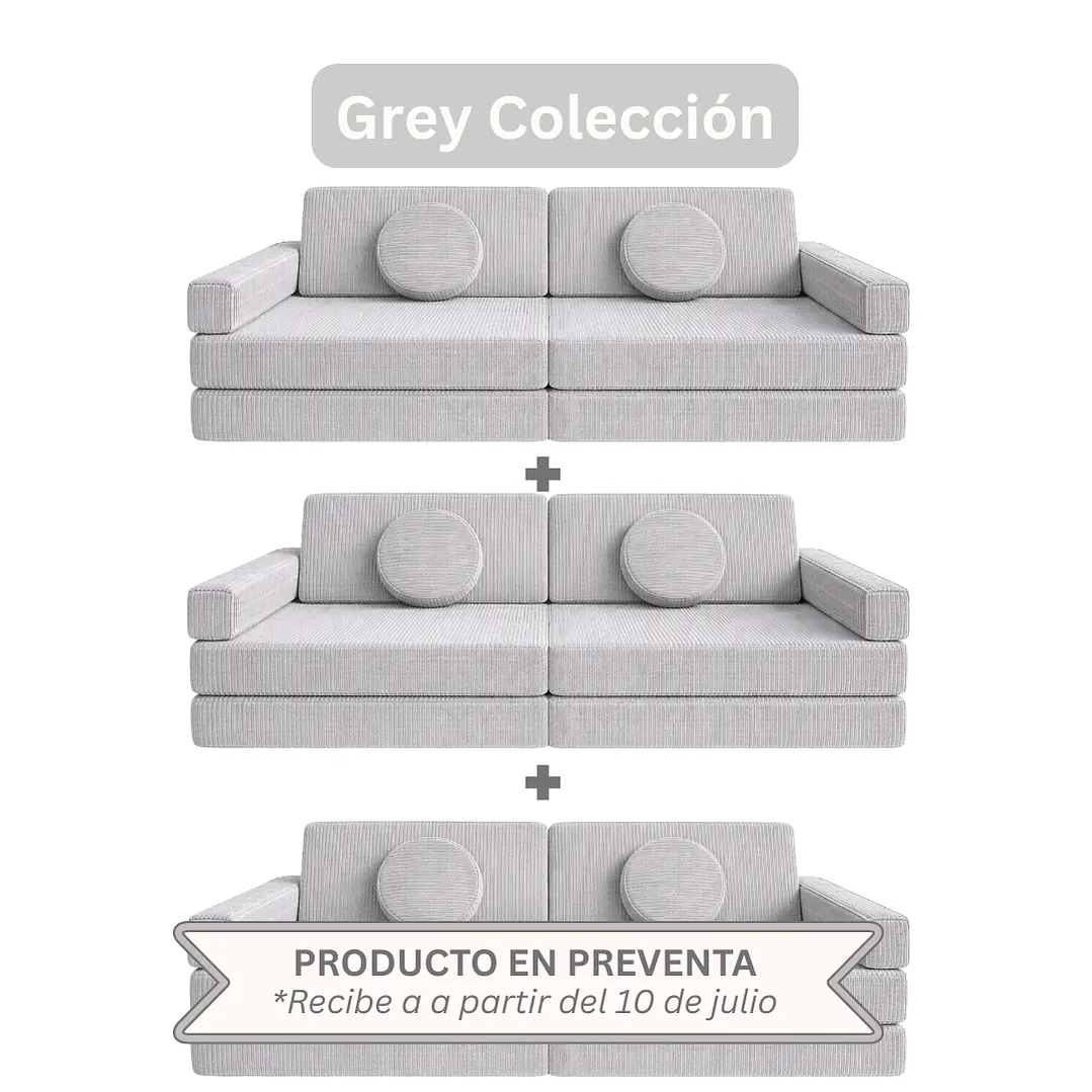 Sillón para Niños de juego Modular Triple 12