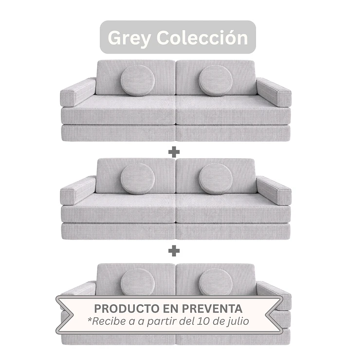 Sillón para Niños de juego Modular Triple 12