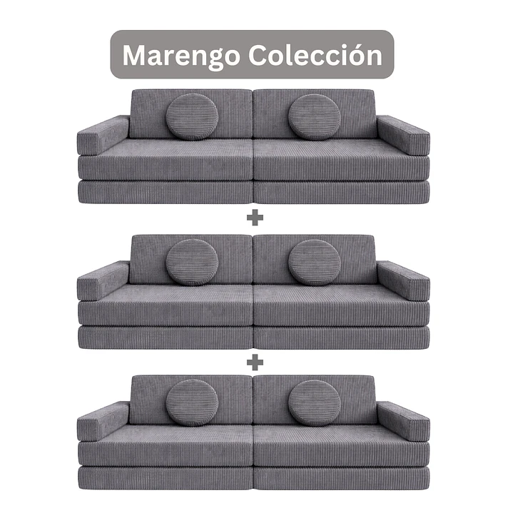Sillón para Niños de juego Modular Triple 7