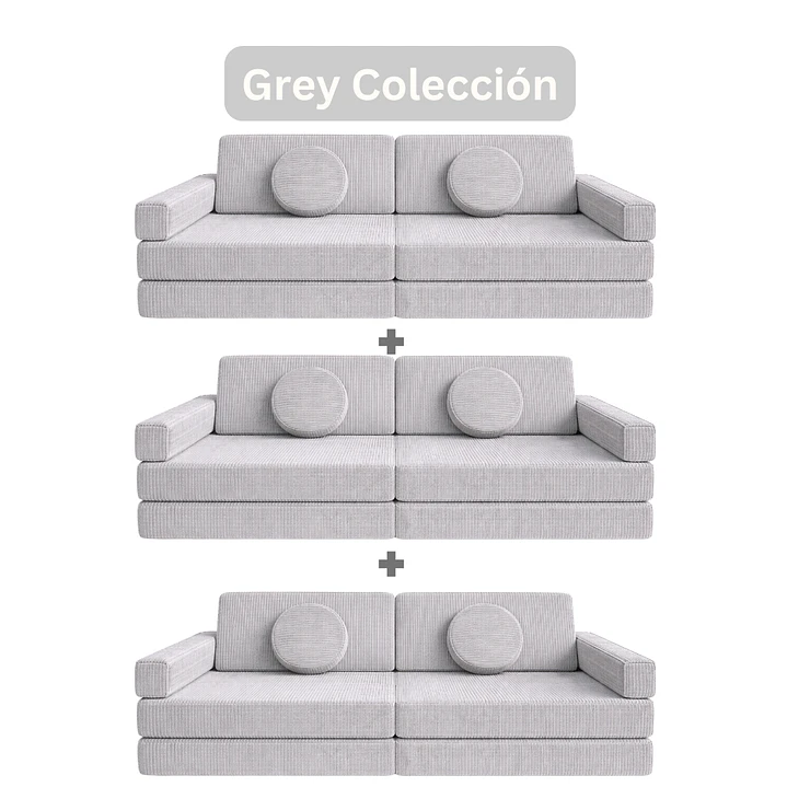 Sillón para Niños de juego Modular Triple 8