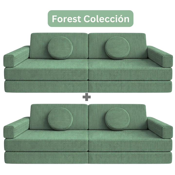 Sillón para Niños de juego Modular Doble 22