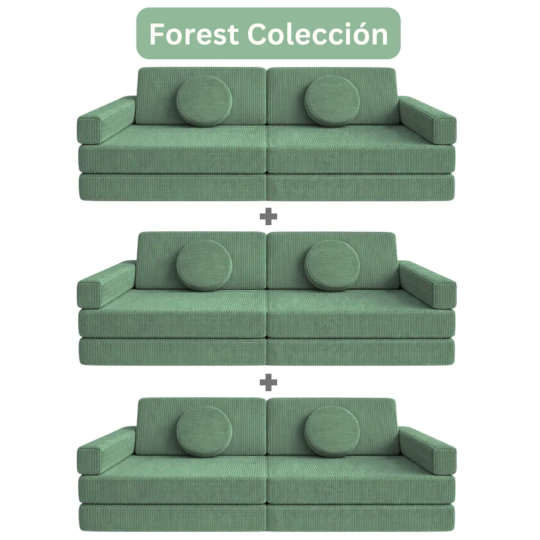 Sillón para Niños de juego Modular Triple 11