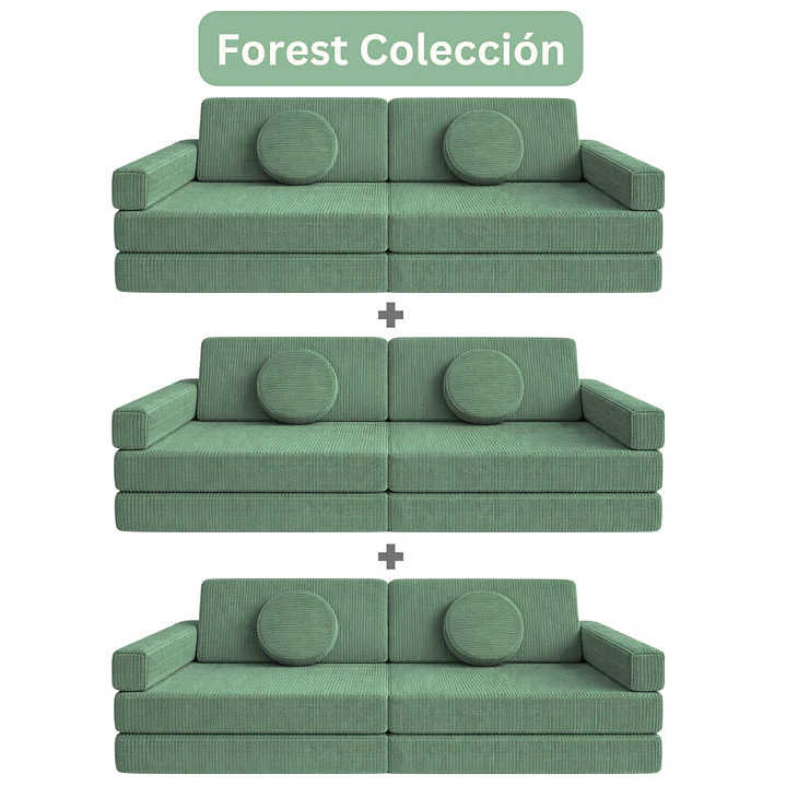Sillón para Niños de juego Modular Triple 11