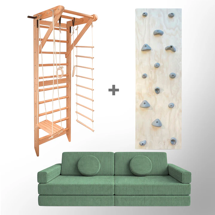 Pack Escalada Blokid: Escalera, Muro de Escalar y Sillón Blokid 1