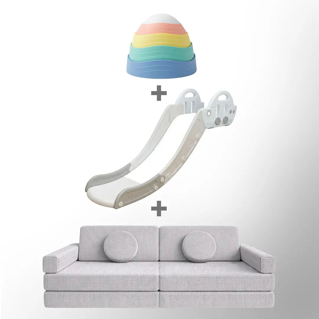 Pack piso es Lava: Sillón Blokid+Resbalín Tobo+Piedras Equilibrio 9