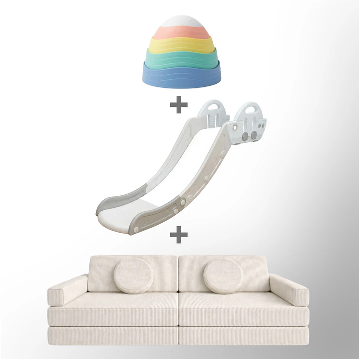 Pack piso es Lava: Sillón Blokid+Resbalín Tobo+Piedras Equilibrio 11