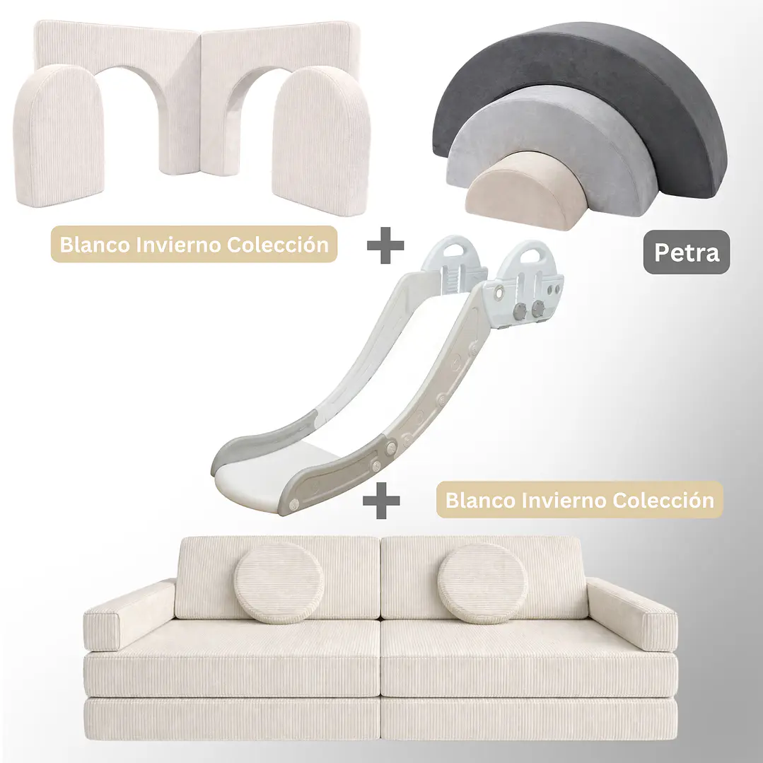 Pack de Regalo Plaza en Casa Sillón Blokid +  Arkid + Puerta + Resbalín Tobo 5