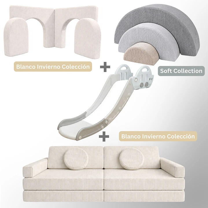 Pack de Regalo Plaza en Casa Sillón Blokid +  Arkid + Puerta + Resbalín Tobo 6