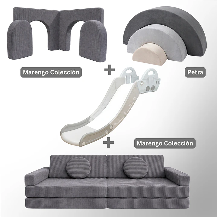 Pack de Regalo Plaza en Casa Sillón Blokid +  Arkid + Puerta + Resbalín Tobo 7
