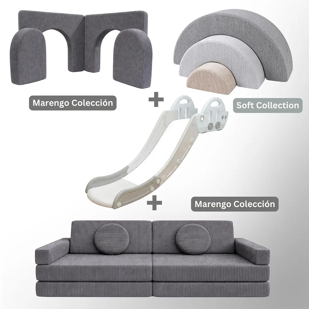 Pack de Regalo Plaza en Casa Sillón Blokid +  Arkid + Puerta + Resbalín Tobo 8
