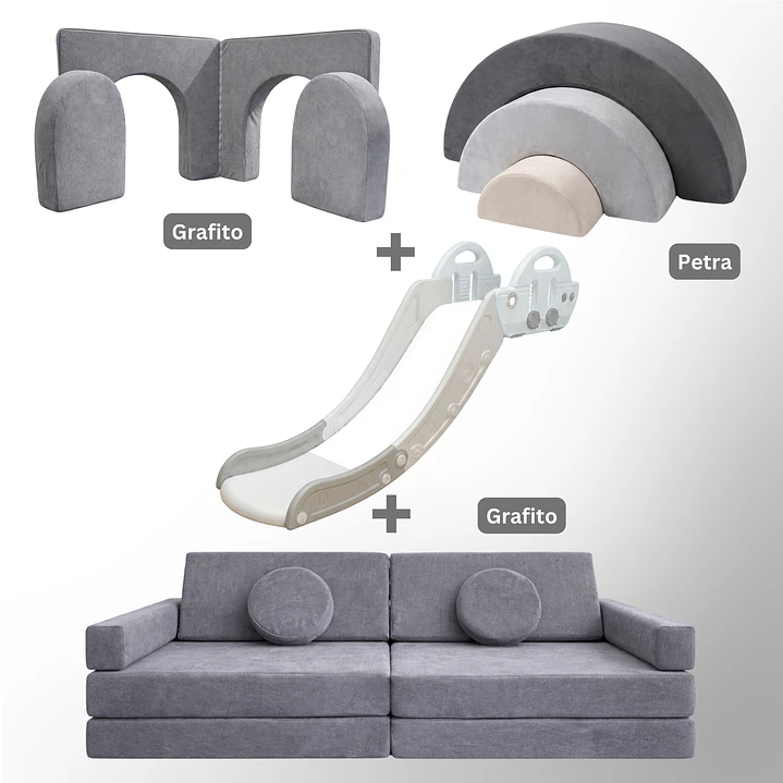 Pack de Regalo Plaza en Casa Sillón Blokid +  Arkid + Puerta + Resbalín Tobo 9