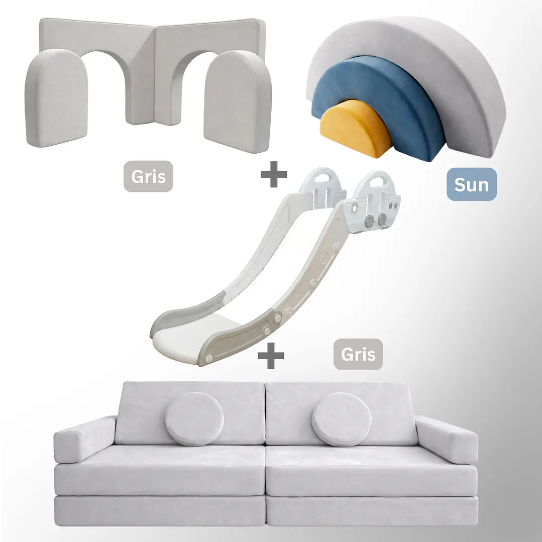 Pack de Regalo Plaza en Casa Sillón Blokid +  Arkid + Puerta + Resbalín Tobo 11