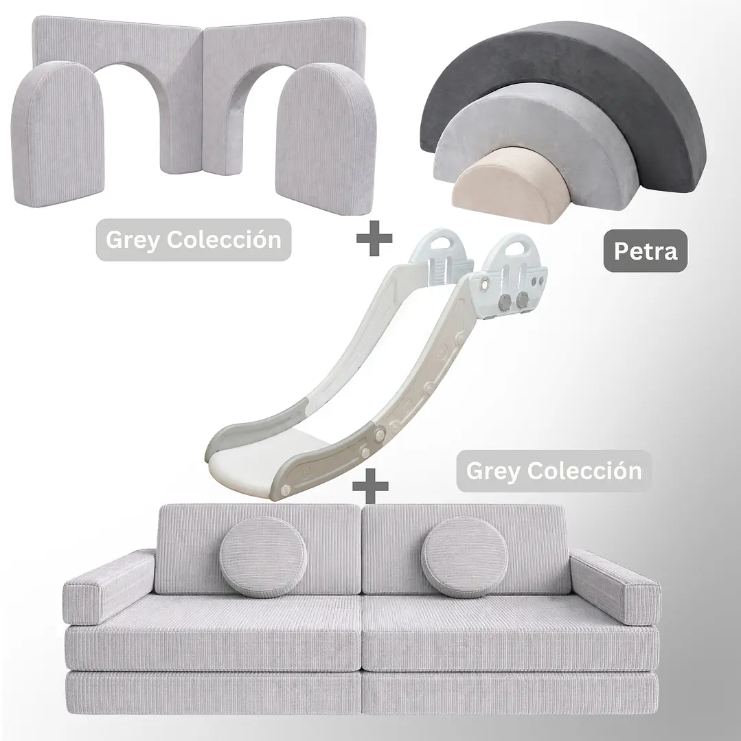 Pack de Regalo Plaza en Casa Sillón Blokid +  Arkid + Puerta + Resbalín Tobo 17